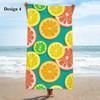 Citrus Fruit Orange Lemon Large Beach Towel Sauna Towel Sports Gym Swim Surf Club Holiday Birthday Gift Drop Shipping