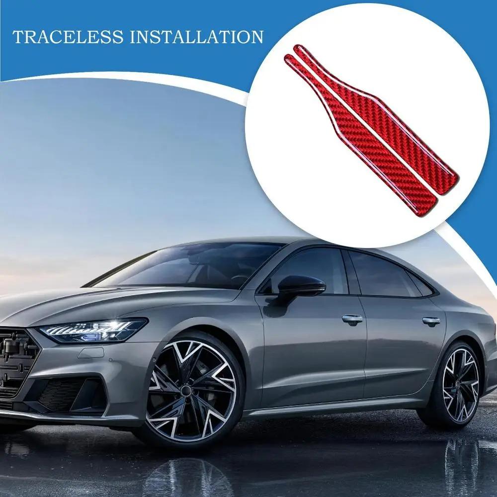 Car Side Mirror Anti Collision Strip Carbon Fiber Look Scratch Protector Sticker Universal for Door Edge Bumper Guard Trim Interior Mirrors 6