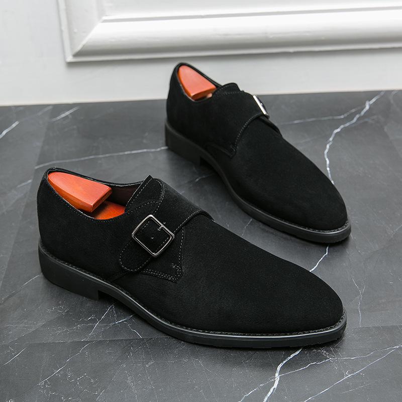 Plus Size Men s Fashion Matte Leather Slip-On Pointed Toe Shoes 46