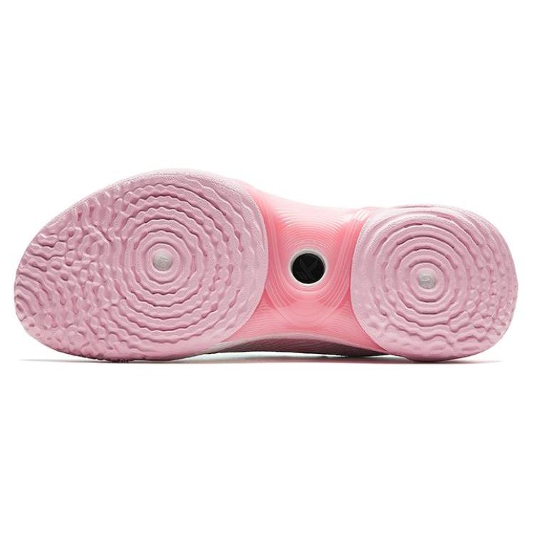 New Anta Three Points Of Rain 2 Generations Shock Absorbers Slip Resistant Low Top Basketball Shoes Men's Pink Lake 912511106S-2