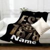 Custom Name Personalized Manchester United F.C Print Blankets, Home Decor, Bedroom, Sofa, Camping, Couch, Gifts for Birthday Christmas