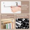 1/2p Towel Rod Steel Metal Wire Over Cabinet Towel Rack Storage Organizer Bathroom Door Hanging Towel Rack Punch-free Rag Hanger