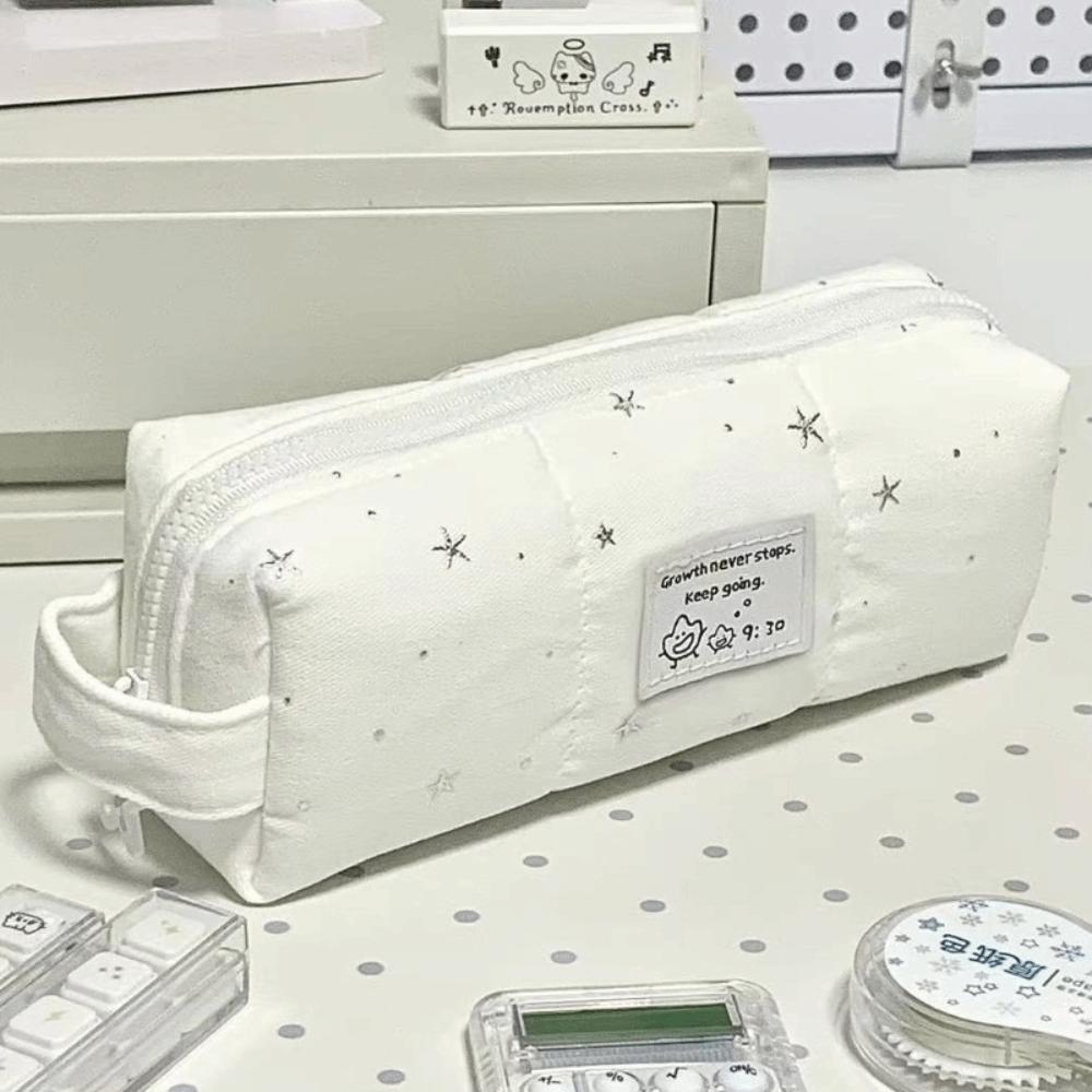 Large Capacity Pen Bag Portable Pencil Pouch Cute Stationery Organizer School Office Supplies