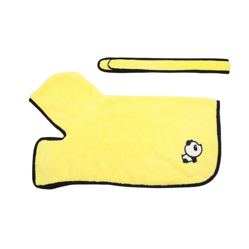 Soft Coral Fleece Cat Cape Hoodie Hairless Cats Warm Indoor Pet Robe Gray Yellow XS S M L XL