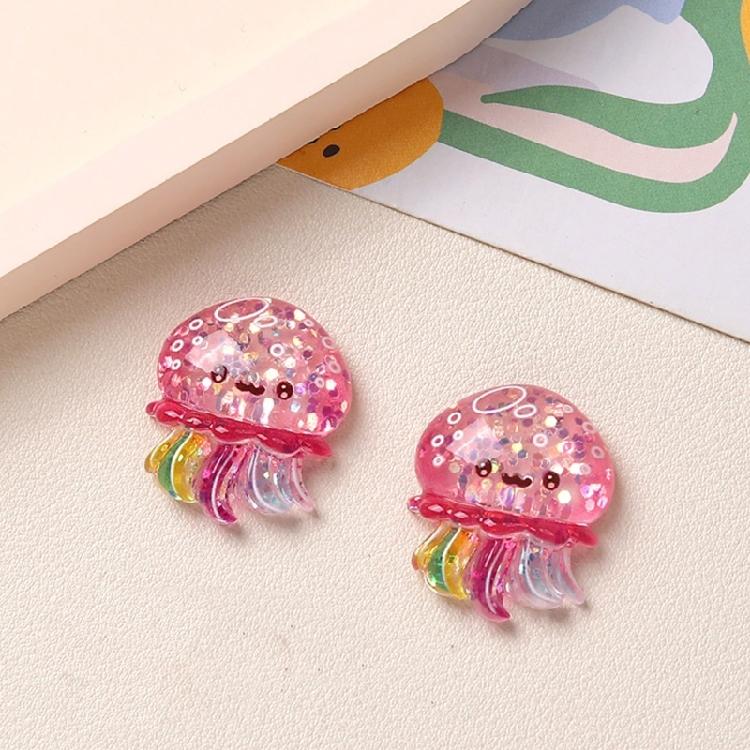 Pack Of 2/6 Sea Creature Resin Figurines Ornament for Craft Picture Frames Phone Case Scrapbooking and Hair Accessories