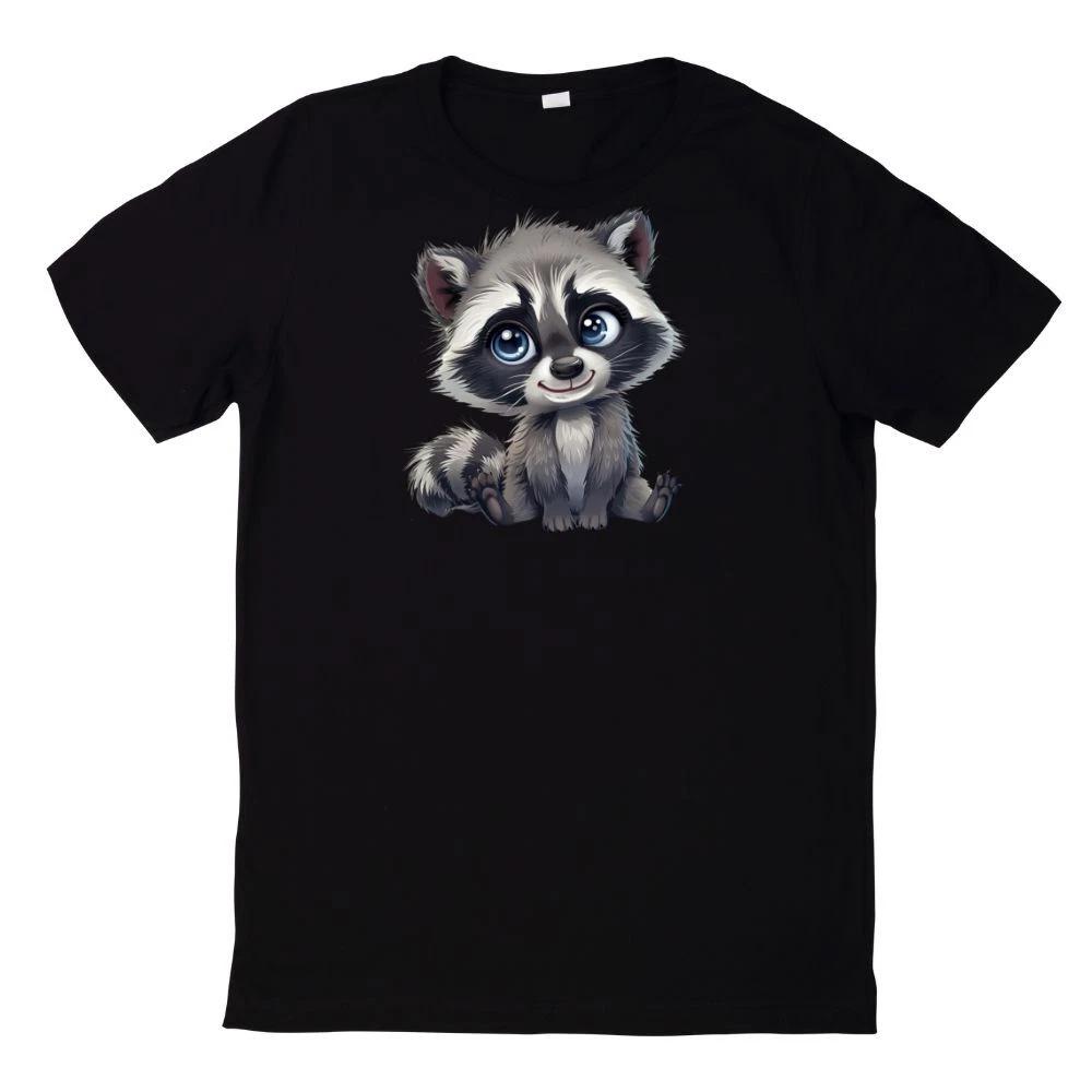 T-Shirt Süßer Waschbär Lustig Racoon Motiv XS