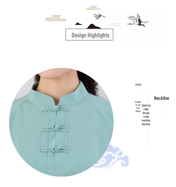 Letní oblek na Tai Chi a Zenový čaj 2025: Plus Size, Volný střih Meditační a buddhistické oblečení