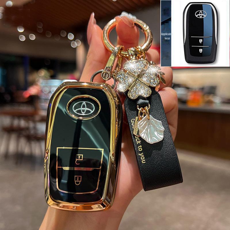 Toyota Key Cover for 23 Models: Highlander, 8th Gen Camry, RAV4, CHR - Dragon Asia Design Car Bag Buckle Shell