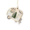 Christmas Hanging Ornaments, Creative Wreath and Snowflake Decorations for Christmas Tree and Holiday Scene