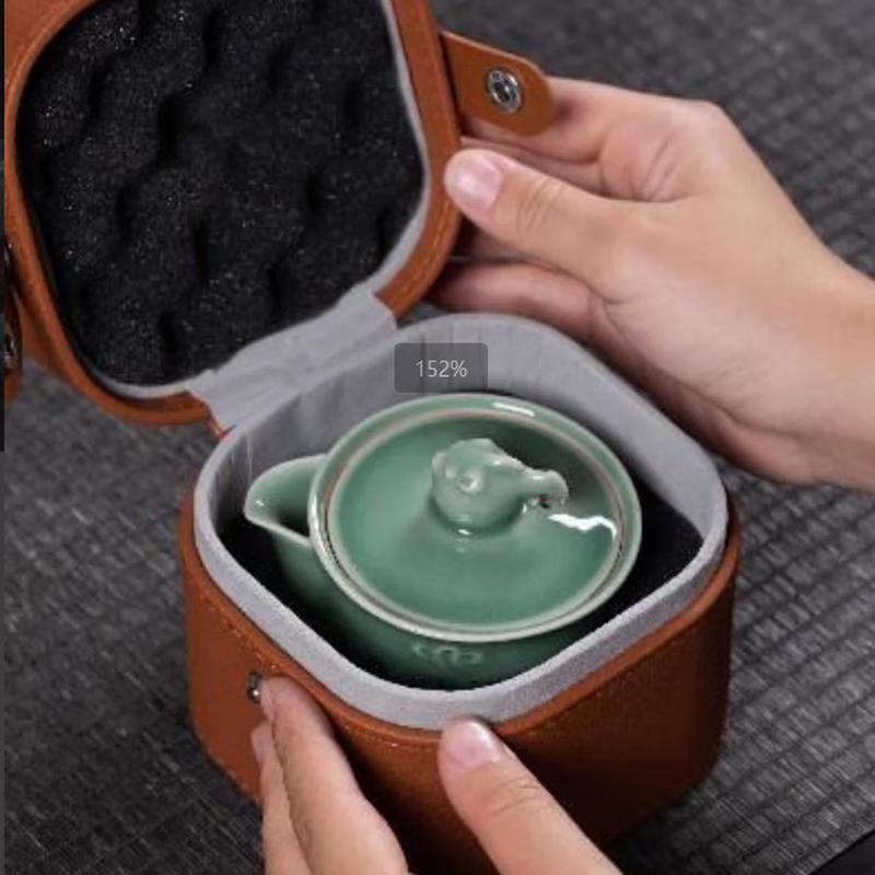 Chinese Pottery Travel Tea Set