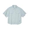INTERCREW Women'S Linen Pocket Loose Shirt Blue Ita2Ys51Abl