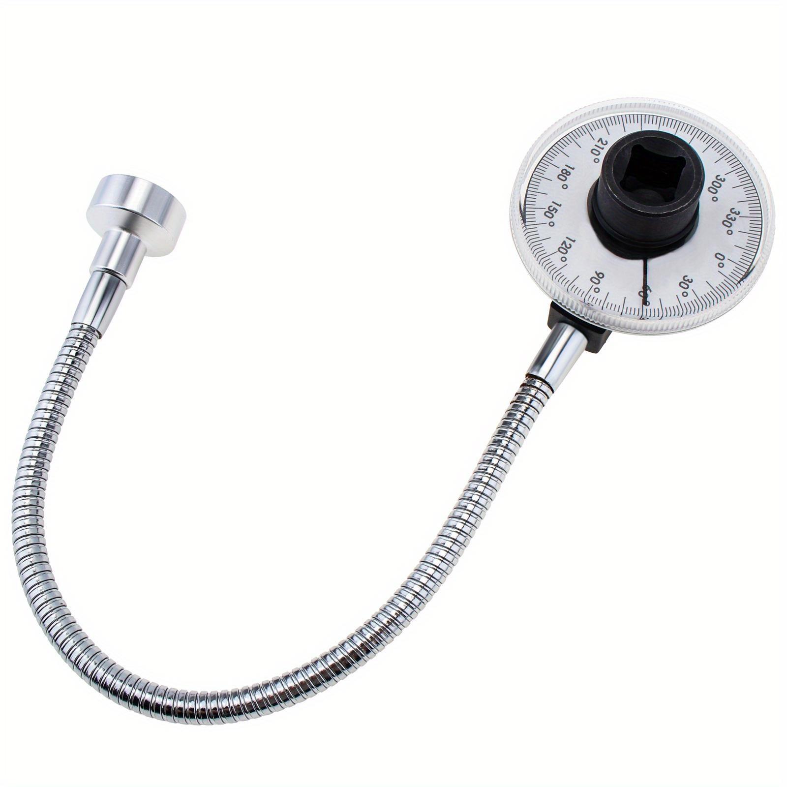 

1/2-дюймовый ключ для измерения крутящего момента, вращающийся на 360 градусов, ручной инструмент, автомобильный измерительный инструмент из нержавеющей стали 1pc серебряный