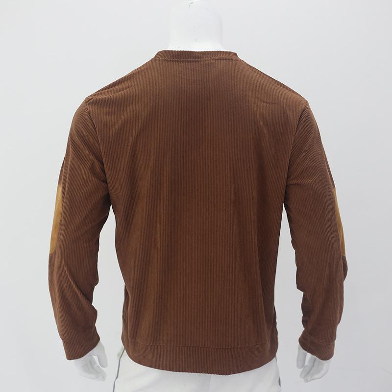 Herr Rundhals Casual Ståkrage Manchester Långärmad Sweatshirt för Höst och Vinter