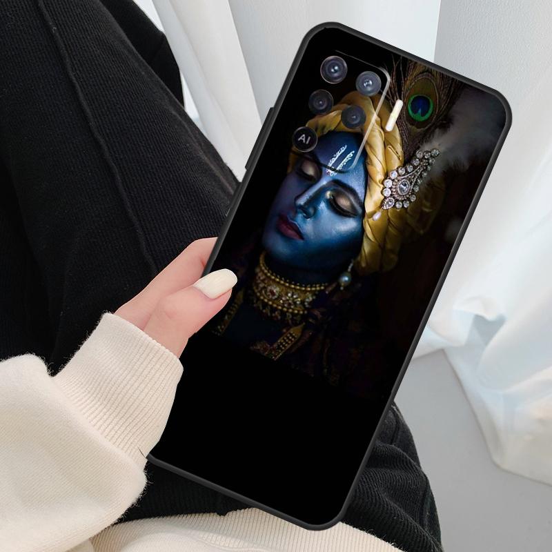 Indian God Lord Krishna Case For Oppo A18 A38 A58 A78 A98 A80 A60 A40 A96 A76 A16 A94 A74 A54 A15 A17 A57 A77 A5 Pro