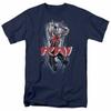 Rai Leap and Slice T-shirt Mens Licensed Valiant Comics Tee Navy