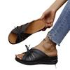 Sandali da Donna alla Moda Casual Oversize con Fiocco Cut-out Peep-Toe