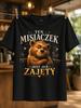 Ten Misiaczek Juz Zajety Polizany Zaklepany Realistic Smiling Bear Framed By Ornate Stars Clouds Unisex All Tshirt