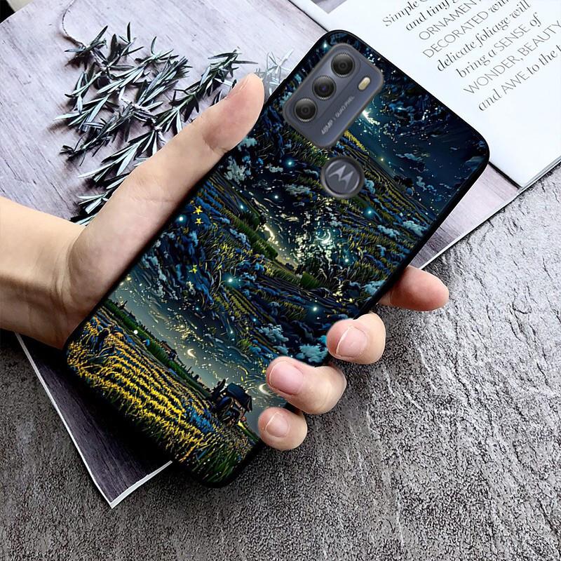 Aesthetic Night Starry Sky Phone Case For Moto G84 G22 G32 G42 G52 G62 G53 G72 G60 G60S G100 G10 G20 G30 G13 G50 G 5G G Pure