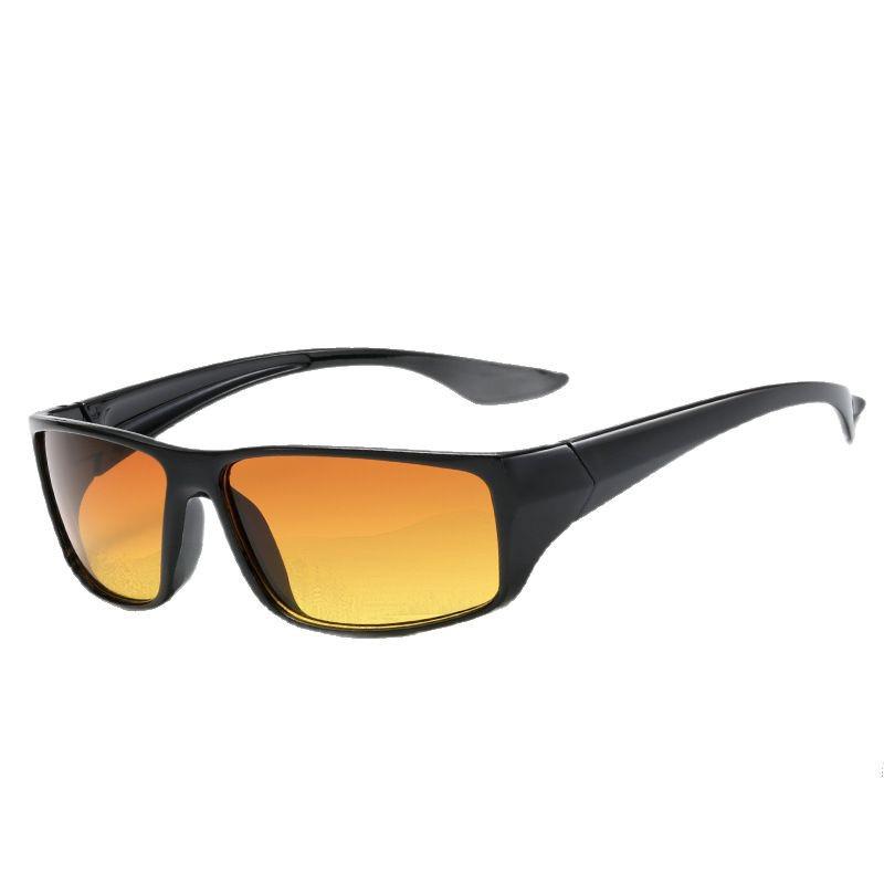 Unisex Night Vision Cycling Sunglasses with Yellow Lenses for Outdoor Sports