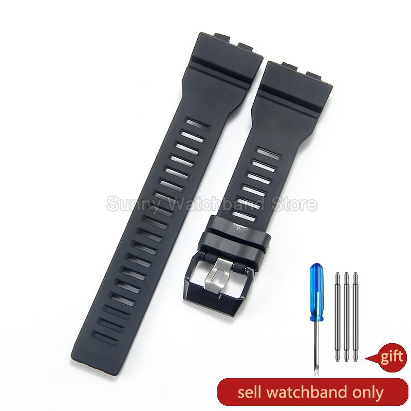 

Для часов серий Casio GBA-800 GBD-800 GMA-B800 Модный мягкий удобный специальный силиконовый ремешок для часов оригинального стиля Special Size чёрный