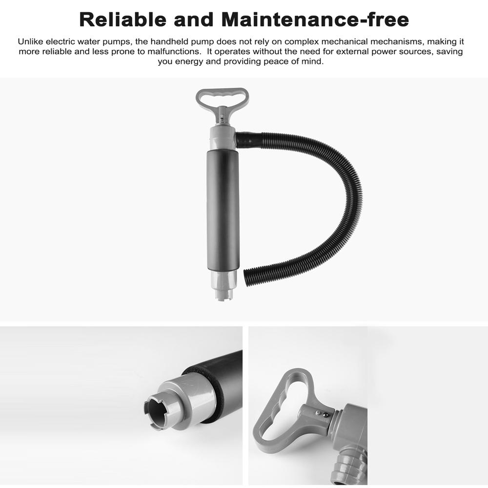 Manual Bilge Pump for Boats Kayak Canoe Portable Hand Water Pump with Extension Hose