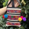 Ethnic Style Embroidery Cross Stitch Crossbody Small Bag Zero Wallet Mobile Phone Key Bag Lightweight for Women
