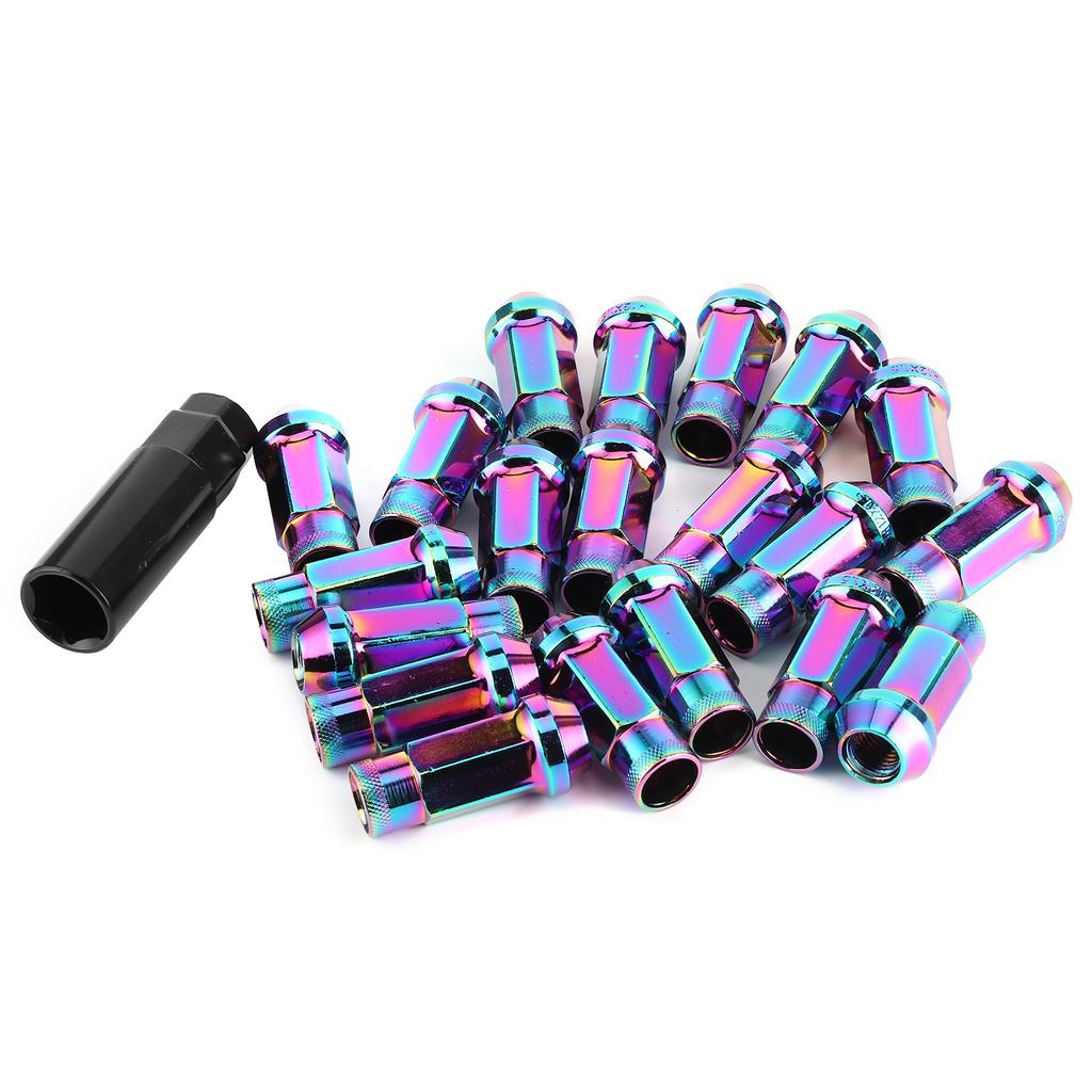 20pcs 12x1.5mm Lug Nuts Open End Extended Professional Car Auto Modification Accessory