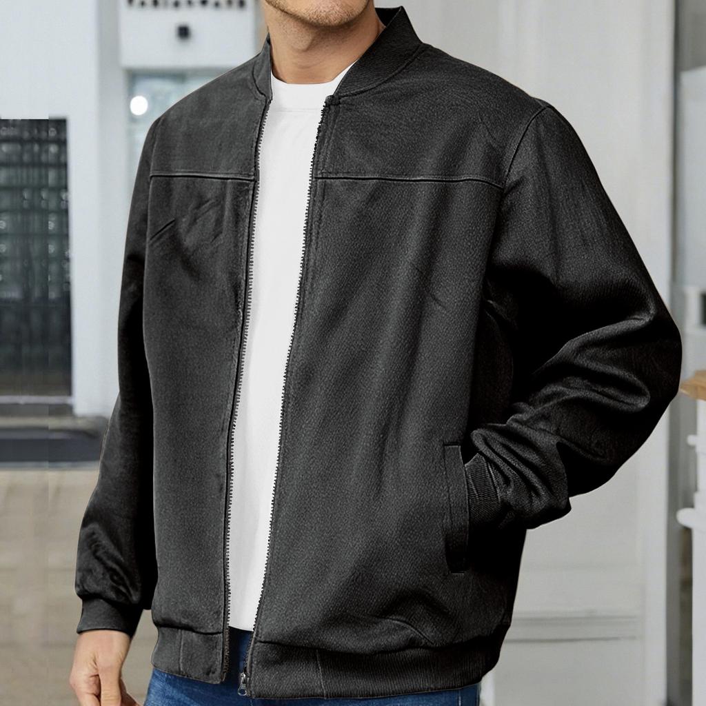 Men's  Fashion  Leisure  Zipper  Long Sleeves  Cardigan  Jacket  Coat