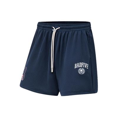 Li Ning Anti-Five Series Letter Print Quick-Dry Loose Casual Shorts Men Shorts Deep-Navy AAPT093-4