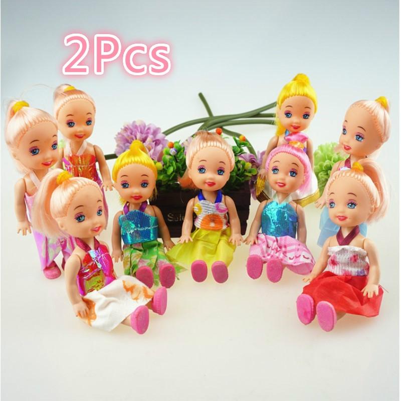 10 Pcs Kids Toys Soft Interactive Baby Dolls Toy Mini Doll for Girls