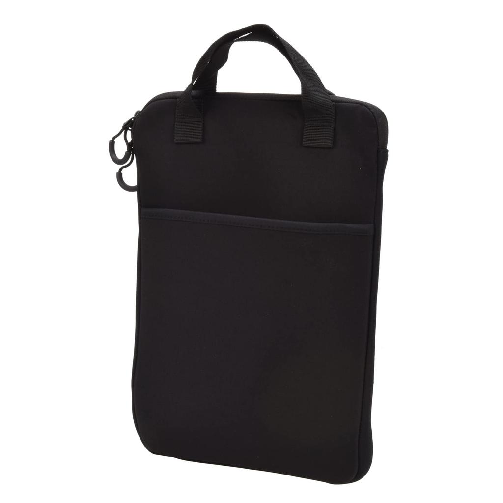 Peakbiz 13.3-inch PC Cushion Case, Vertical Design with Handle, Pocket, Shockproof, Cushioned, Black (VPEAK-IN03)