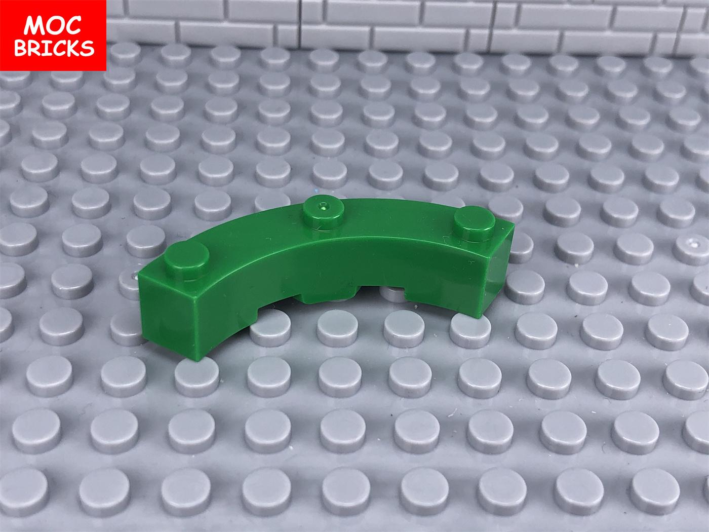 

100pcs/lot MOC Bricks Transparent Cylinder Quarter 4 x 6 Round Corner Works With 30562 48092 Constructing Blocks Children Playthings