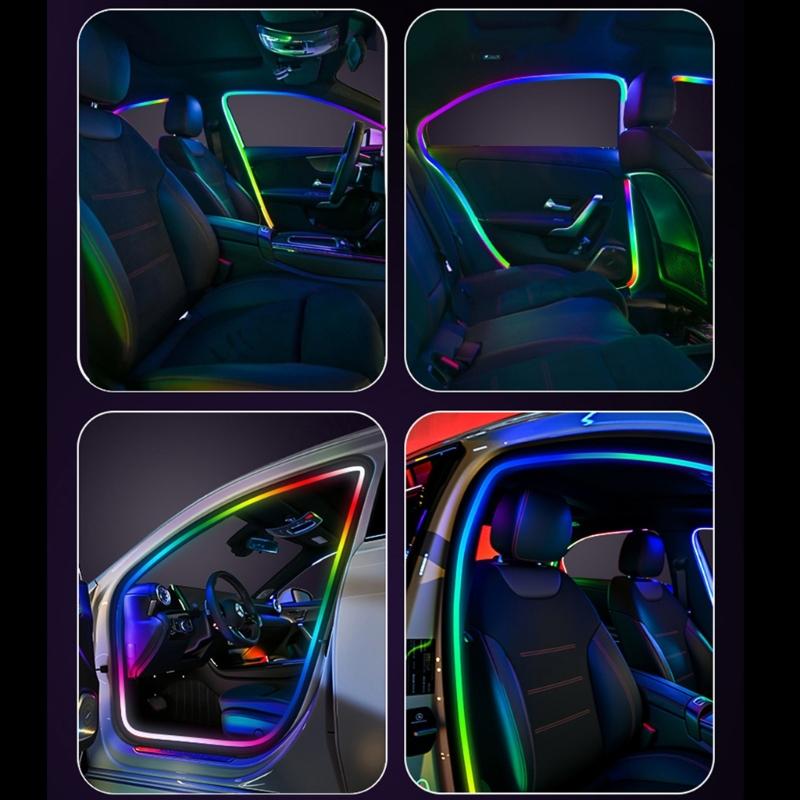 Strong Acrylic Construction Car Interior Mood Light LED with Sound Responsive Music Rhythm Control for Travel
