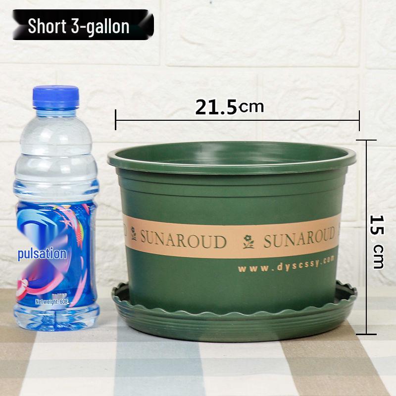 Durable Plastic Resin Plant Pot for Small Succulents & Large Bonsai, Breathable & Thickened for Balcony or Desktop Use.