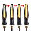 4Pcs 12V LED Motorcycle Turn Lamp Universal Side-glowing Turn Signal  Riding Accessories