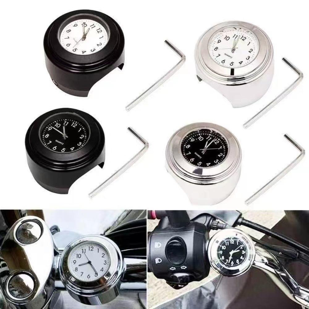 Waterproof Motorcycle Bike Clock Shockproof Handlebar Clock Motorcycle Accessories Quartz Watch