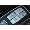 For Benz GL ML 2012-2016 Silver Aluminum Suspension Adjustment Button Stickers