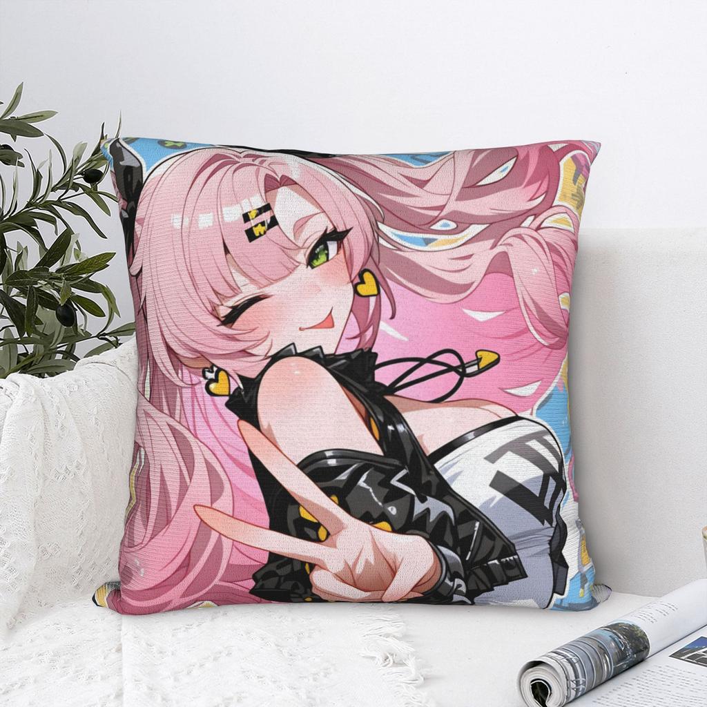Pillow Cover Hot Girl Kawaii Sakura Miko Novelty Pillow Case For Sofa Couch Bed Living Room Pillowcases