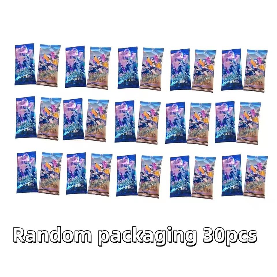 Nuove Carte Collezionabili KPop Demon Hunters 2026, Set di Carte Intercambiabili HUNTR/X con Laser Avanzato, Carte Flash Premium per Ani