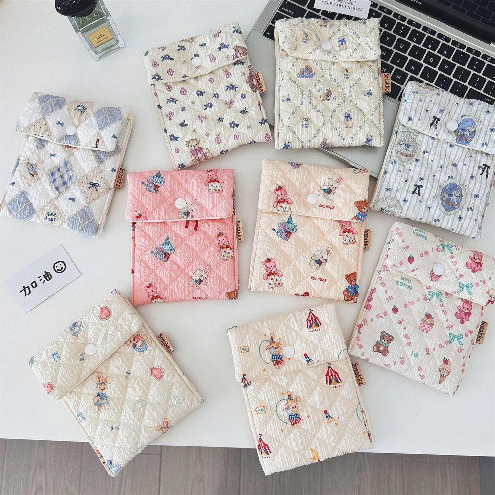 

Мультяшный кролик медведь косметичка многофункциональная монетница гигиеническая сумка для хранения салфеток для женщин и девочек