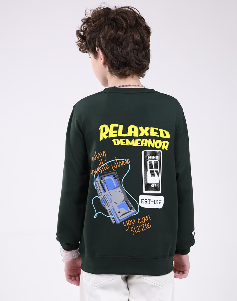 Monte Carlo Boy's Round Neck Full Sleeve Sweatshirt