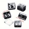 Plastic Double Hole Eyebrow Pencil, Makeup Pencil, Pencil Sharpener, Manual Sharpening, Compact and Portable