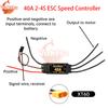40A ESC Bürstenloser Elektrischer Regler 2-4S ESC Geschwindigkeitsregler mit 5V3A UBEC geeignet für RC FPV Quadcopter Modell mit Festem Flügel