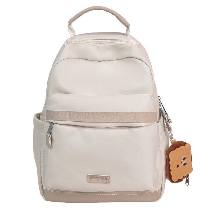 Schoolbag1011 New Fashion Casual Simple Lightweight Versatile Travel Large Capacity Contrast Color Junior High School Student Backpack