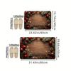 Wood-Grain Design, Pine Tree Pattern, Entry Door Carpet Home Decoration, Bathroom Anti-Slip And Stain-Resistant Floor Mat