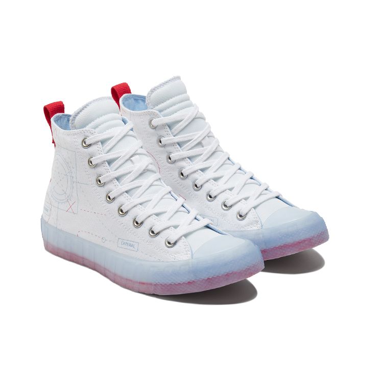 Converse Bezejmenné Trendy Všestranné Plátěné Boty s Vysokým Svrškem Unisex Tenisky Bílé 173208C