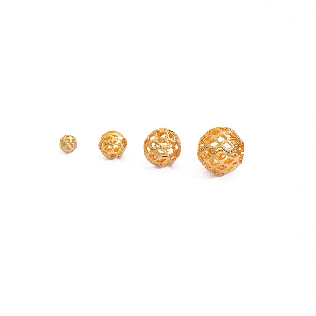 5/10/50 Stück Kupfer Metall Messing Filigrane Perlen Hohlkugelperlen Diy Perlen für die Schmuckherstellung