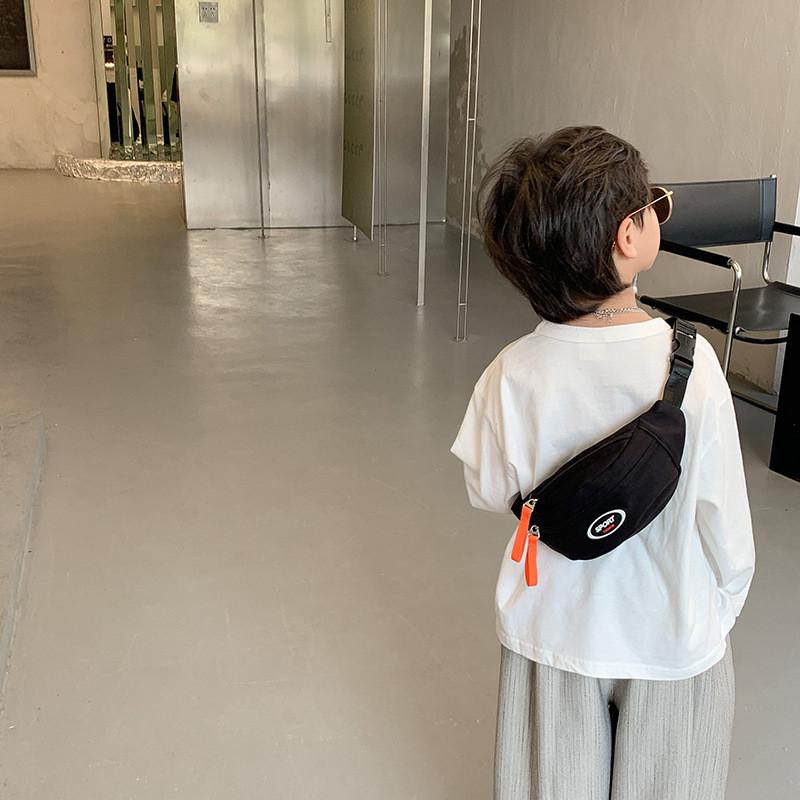 Stylish Kids Crossbody Bag With Breathable Canvas Material In Multiple Colors For 2024