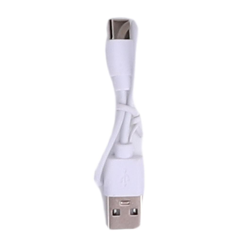 Portable Mini Handheld Fan Rechargeable 5 Speed Adjustment Compact Lightweight for Outdoor Desk Use with Base White