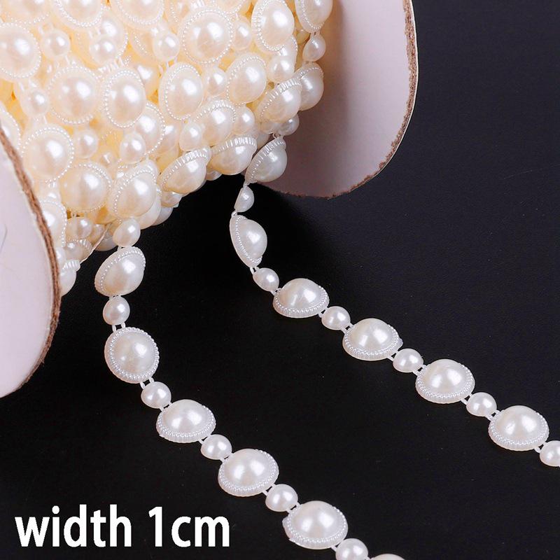 Round Sun Rose Double Pearl Chain for Wedding & DIY Hair Accessories